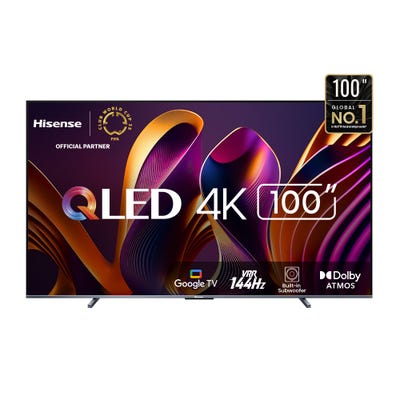 TV Hisense 100" QLED 4K UHD Google TV 100Q7N