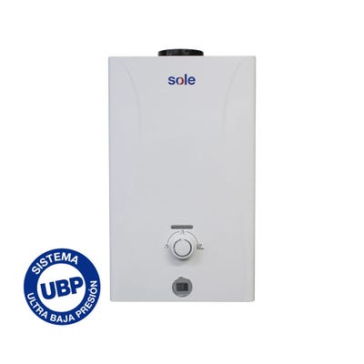 Calentador instantáneo GLP Sole 10L Control Total 10L 3121SOLEGASE10V2CT Blanco