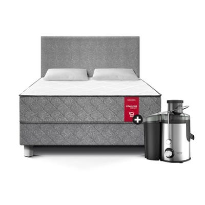 Dormitorio Paraíso Lifestyles Pocket 2PLZ + 2 Almohadas + Protector de colchón