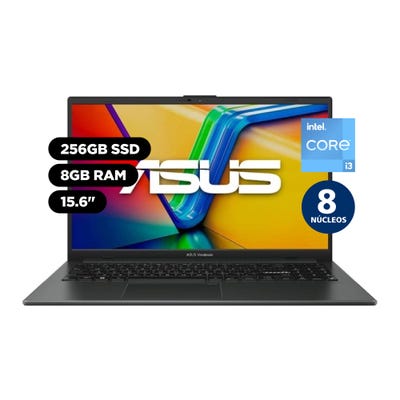 Laptop Asus Vivobook Go 15 15.6" Intel Core i3 12a Gen 8 núcleos 8GB 256GB SSD