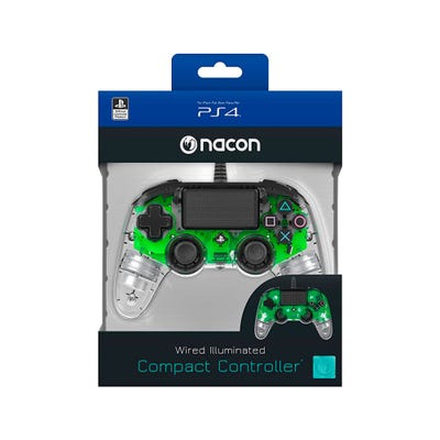 Mando PS4 Nacon Controller Wired Illuminated Green