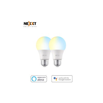 Foco LED Nexxt regulable Blanco 2 unidades