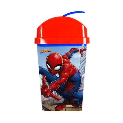 Papelera Duraplast con diseño Spiderman Rojo Azul