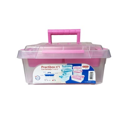 Caja de Plástico Practibox Duraplast N1 4.25L Rosado
