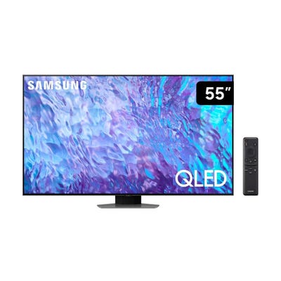 TV Samsung 55" QLED 4K Smart QN55Q80CAGXPE