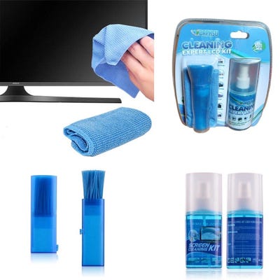 Kit de limpieza para pantalla TV Laptop Celular 3 en 1 DT S1221 Azul