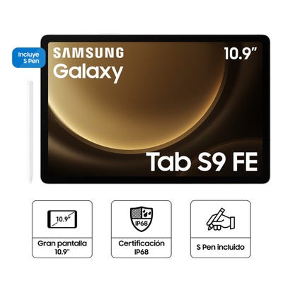 Tablet Samsung S9FE 10.9" 6GB 128GB SM-X510NZSDPEO Silver